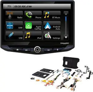 Stinger Heigh10 10" In-dash Infotainment System with SR-TAC16H Flush-Mount Dash Kit compatible with 16-21 Toyota Tacoma