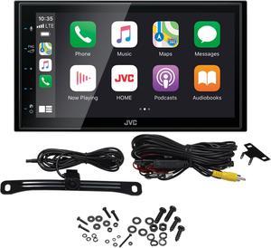 JVC KW-M560BT Digital Media Receiver 6.8" Touch Panel Compatible With Apple CarPlay & Android Auto with License Plate Back Up Camera