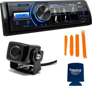 JVC KD-X560BT 1-DIN Power Sports Digital Media Receiver 3 Inch LCD Display compatible with Front Camera