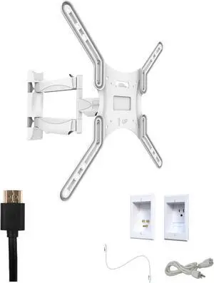 Kanto M300W Tv Mounting package W/ Single outlet thru wall power kit
