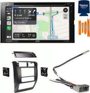 JVC Bundle - JVC KW-V960BT 6.8" Apple CarPlay/Android Auto Digital Media Receiver with Dash Kit, Wiring Harness and Antenna Adaptor, Compatible with Wrangler, 03-06