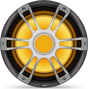 Fusion SG-SL123SPG Signature Series 3i 12" 1400-watt CRGBW Sports Marine Subwoofer - Gray