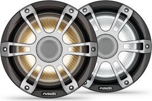 Fusion SG-FL773SPG Signature Series 3i 7.7" 280-watt CRGBW Coaxial Sports Marine Speakers (Pair) - Gray