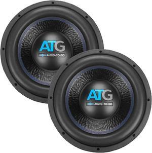 ATG Audio 12 inch 2.5" 4-layer aluminum 4 DVC 2 woofer bundle