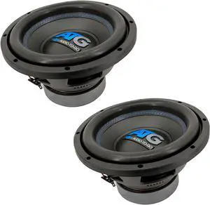 ATG Audio 10 inch 2" 4-layer aluminum single voice coil 4 2 woofer bundle