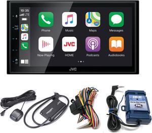JVC KW-M560BT Digital Media Receiver 6.8" Touch Panel Compatible With Apple CarPlay & Android Auto with SXV300v1 Satellite Radio Tuner and SWI-RC Steering Wheel Interface