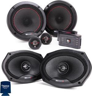MB Quart PS1-216 6.5" Component Speakers with PK1-169 6x9" Coaxial Speakers Premium Bundle