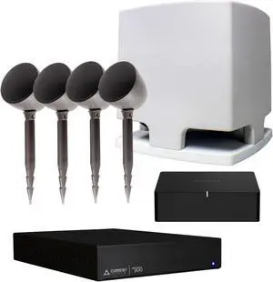 Outdoor Landscape Audio Package - Includes Sonos Port, Current Audio Amplifier, 4 Landscape Speakers, and a Subwoofer