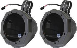 SSV Works US2-C65U-150 Universal Cage Mount 6.5 Speaker Enclosures With 1.50" Roll Bar Clamps