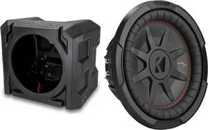 SSV Works US-10U Universal 10" Subwoofer Enclosure with 48CWRT104 10" Shallow Mount Subwoofers 4-OHM DVC 400 Watt RMS