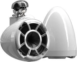 Wet Sounds REV8 White 8" Tower Speakers with Mini Fixed Clamps - Fits 1" to 1 7/8" Pipe