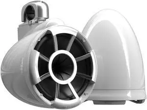 Wet Sounds - REV 10 Fixed Aluminum Clamp 10-Inch Tower Speakers - White (Pair)
