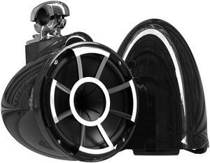 Wet Sounds Revolution Series 10 inch HLCD Wakeboard Tower Speakers - Black w/ Swivel Clamp