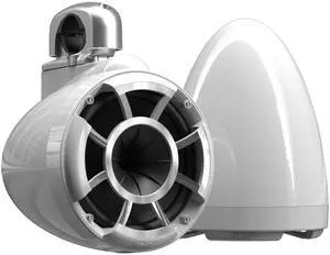 Wet Sounds - REV 8 Fixed Aluminum Clamp 8-Inch Tower Speakers - White (Pair)