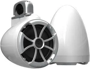 Wet Sounds - ICON 8 Fixed Aluminum Clamp 8-Inch Tower Speakers - White (pair)
