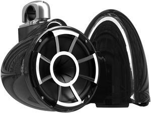Wet Sounds - REV 10 Fixed Aluminum Clamp 10-Inch Tower Speakers - Black (Pair)