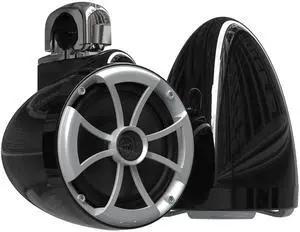 Wet Sounds 2) ICON 8 Fixed Clamp Tower Speakers - Pair Black