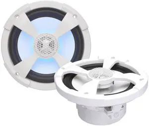 PowerBass XL-62M - 6.5" Marine Coaxial Speakers with RGB LED - Pair