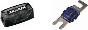 Kicker 60 Amp AFS Fuse and Fuse Holder Bundle - 46FHS & 46AFS60