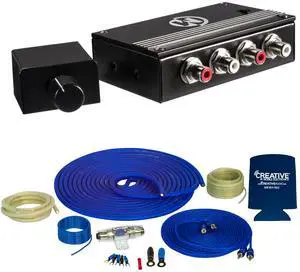 Stinger SS1200XS 4GA Copper 1200W Amplifier Wiring Kit with Memphis LLD2A 2-Channel Line Output Converter/Line Driver