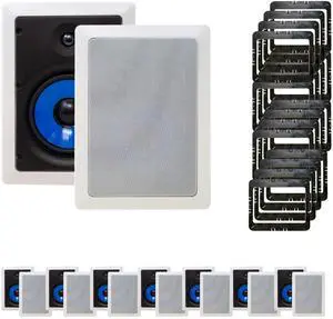 Legrand HT5651 5000 Series 6.5" In-Wall Speakers Case Pack 8 Pair 16 Speakers total with In Wall Mounting Brackets