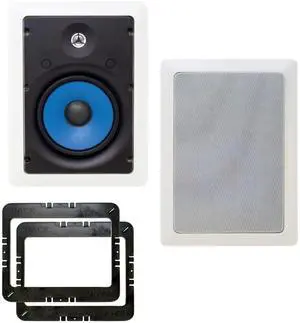 Legrand MS3651 3000 Series 6.5" In-Wall Speakers 1 Pair 2 Speakers total with In Wall Mounting Brackets