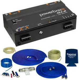 Stinger SS600XS 8GA Copper 600W Amplifier Wiring Kit compatible with ALC-2 2-Channel Line Output Converter/Line Driver