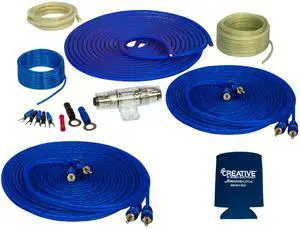 Stinger 8GA 600W Amp Wiring Kit with 17ft RCA Bundle