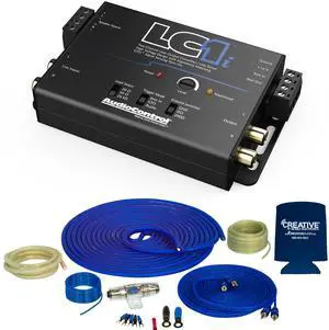 Stinger SS1200XS 4GA Copper 1200W Amplifier Wiring Kit, AudioControl LC1i 2-Channel Line Output Converter/Line Driver