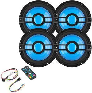 Clarion (4) CMSP-101RGB-2 10" Marine 2-Ohm Subwoofer with RGB LEDs & Remote Clarion (4) CMSP-101RGB-2 10" Marine 2-Ohm Subwoofer with RGB LEDs & Remote