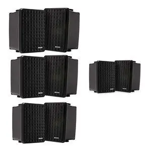 Kicker KB6 Indoor Outdoor Black Speakers 4 Pair for Patio, Dock & Garage Kicker KB6 Indoor Outdoor Black Speakers 4 Pair for Patio, Dock & Garage