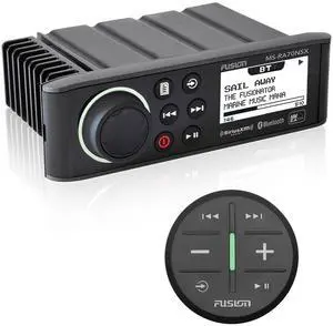 Fusion MS-RA70NSX Marine Entertainment System With Wireless Remote - Black Fusion MS-RA70NSX Marine Entertainment System With Wireless Remote - Black