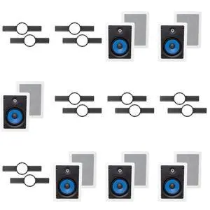 6-Legrand MS3651 3000 Series 6.5" In-Wall Speakers (Pair) + INSTALL KIT (PRE CONSTRUCTION BRACKET) 6-Legrand MS3651 3000 Series 6.5" In-Wall Speakers (Pair) + INSTALL KIT (PRE CONSTRUCTION BRACKET)