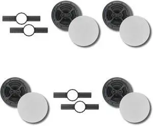 (4) KLH Faraday Series F-6800-DVC 8" IN-CEILING SPEAKER + KLH INSTALLATION KIT (4) KLH Faraday Series F-6800-DVC 8" IN-CEILING SPEAKER + KLH INSTALLATION KIT