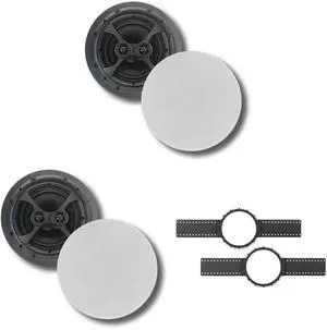 (2) KLH Faraday Series F-6800-DVC 8" IN-CEILING SPEAKER + KLH INSTALLATION KIT (2) KLH Faraday Series F-6800-DVC 8" IN-CEILING SPEAKER + KLH INSTALLATION KIT