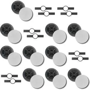 (10) KLH Faraday Series F-6800-DVC 8" IN-CEILING SPEAKER + KLH INSTALLATION KIT (10) KLH Faraday Series F-6800-DVC 8" IN-CEILING SPEAKER + KLH INSTALLATION KIT