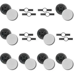 (8) KLH Faraday Series F-6800-DVC 8" IN-CEILING SPEAKER + KLH INSTALLATION KIT (8) KLH Faraday Series F-6800-DVC 8" IN-CEILING SPEAKER + KLH INSTALLATION KIT