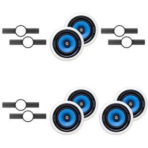 3 (PAIR) MS3800 8" IN CEILING SPEAKER + INSTALL KIT (PRE-CONSTRUCTION BRACKETS) 3 (PAIR) MS3800 8" IN CEILING SPEAKER + INSTALL KIT (PRE-CONSTRUCTION BRACKETS)