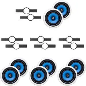 4 (PAIR) MS3800 8" IN CEILING SPEAKER + INSTALL KIT (PRE-CONSTRUCTION BRACKETS) 4 (PAIR) MS3800 8" IN CEILING SPEAKER + INSTALL KIT (PRE-CONSTRUCTION BRACKETS)