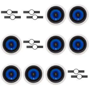 8 Legrand HT5650 5000 Series 6.5" In-Ceiling Speaker (Sold Individually) + INSTALL KIT (PRE CONSTRUCTION BRACKET) 8 Legrand HT5650 5000 Series 6.5" In-Ceiling Speaker (Sold Individually) + INSTALL KIT (PRE CONSTRUCTION BRACKET)