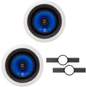 2 Legrand HT5650 5000 Series 6.5" In-Ceiling Speaker (Sold Individually) + INSTALL KIT (PRE CONSTRUCTION BRACKET) 2 Legrand HT5650 5000 Series 6.5" In-Ceiling Speaker (Sold Individually) + INSTALL KIT (PRE CONSTRUCTION BRACKET)