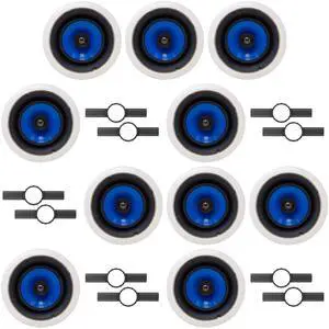 10 Legrand HT5650 5000 Series 6.5" In-Ceiling Speaker (Sold Individually) + INSTALL KIT (PRE CONSTRUCTION BRACKET) 10 Legrand HT5650 5000 Series 6.5" In-Ceiling Speaker (Sold Individually) + INSTALL KIT (PRE CONSTRUCTION BRACKET)