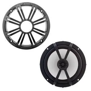 Kicker Single 6.5in LED Speaker Charcoal Grille DIY Boom Box Kit Kicker Single 6.5in LED Speaker Charcoal Grille DIY Boom Box Kit