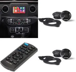 Alpine i407-WRA-JL 7in In-Dash Digital Receiver w/ (2 Pair ) SPV-10TW-WRA & RUE-4360 Remote Bundle for 18 - Up Wrangler Alpine i407-WRA-JL 7in In-Dash Digital Receiver w/ (2 Pair ) SPV-10TW-WRA & RUE-4360 Remote Bundle for 18 - Up Wrangler