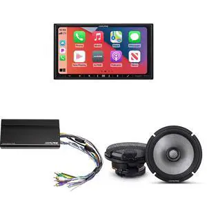 Alpine iLX-407 7-Inch Multimedia Receiver Apple Carplay and Android Auto w/ R2-S65 6.5" Coaxial Bundle w/ Power Pack Alpine iLX-407 7-Inch Multimedia Receiver Apple Carplay and Android Auto w/ R2-S65 6.5" Coaxial Bundle w/ Power Pack