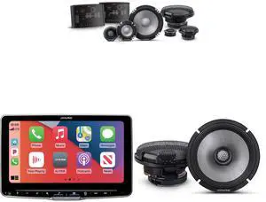 Alpine ILX-F509 Halo9 9" Multimedia Touchscreen Receiver w/ R2-S653 6.5" 3-Way Comp Set & R2-S65 Coaxial Bundle Alpine ILX-F509 Halo9 9" Multimedia Touchscreen Receiver w/ R2-S653 6.5" 3-Way Comp Set & R2-S65 Coaxial Bundle