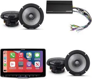 Alpine ILX-F509 Halo9 9" Multimedia Touchscreen Receiver w/ (2) R2-S65 6.5" Coaxial Bundle w/ Power Pack Alpine ILX-F509 Halo9 9" Multimedia Touchscreen Receiver w/ (2) R2-S65 6.5" Coaxial Bundle w/ Power Pack