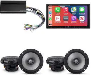 Alpine iLX-407 7-Inch Multimedia Receiver Apple Carplay and Android Auto w/ (2) R2-S65 6.5" Coaxial Bundle w/ Power Pack Alpine iLX-407 7-Inch Multimedia Receiver Apple Carplay and Android Auto w/ (2) R2-S65 6.5" Coaxial Bundle w/ Power Pack