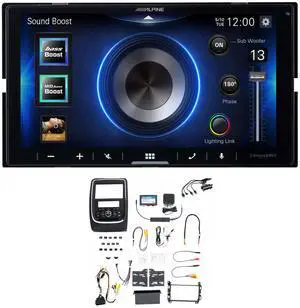 Alpine ILX-W670 7-Inch Mech-less Receiver w/ PAC RPK4-CH4102 RadioPRO Integrated Installation Kit with Integrated Climate Controls for 2014-2020 Dodge Durango Alpine ILX-W670 7-Inch Mech-less Receiver w/ PAC RPK4-CH4102 RadioPRO Integrated Installation Kit with Integrated Climate Controls for 2014-2020 Dodge Durango