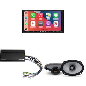Alpine iLX-407 7-Inch Multimedia Receiver Apple Carplay and Android Auto w/ R2-S69 6x9" Coax Bundle w/ Power Pack Alpine iLX-407 7-Inch Multimedia Receiver Apple Carplay and Android Auto w/ R2-S69 6x9" Coax Bundle w/ Power Pack
